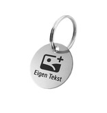 CombiCraft Aluminium sleutellabel met tekst en logo zilverkleurig - per stuk