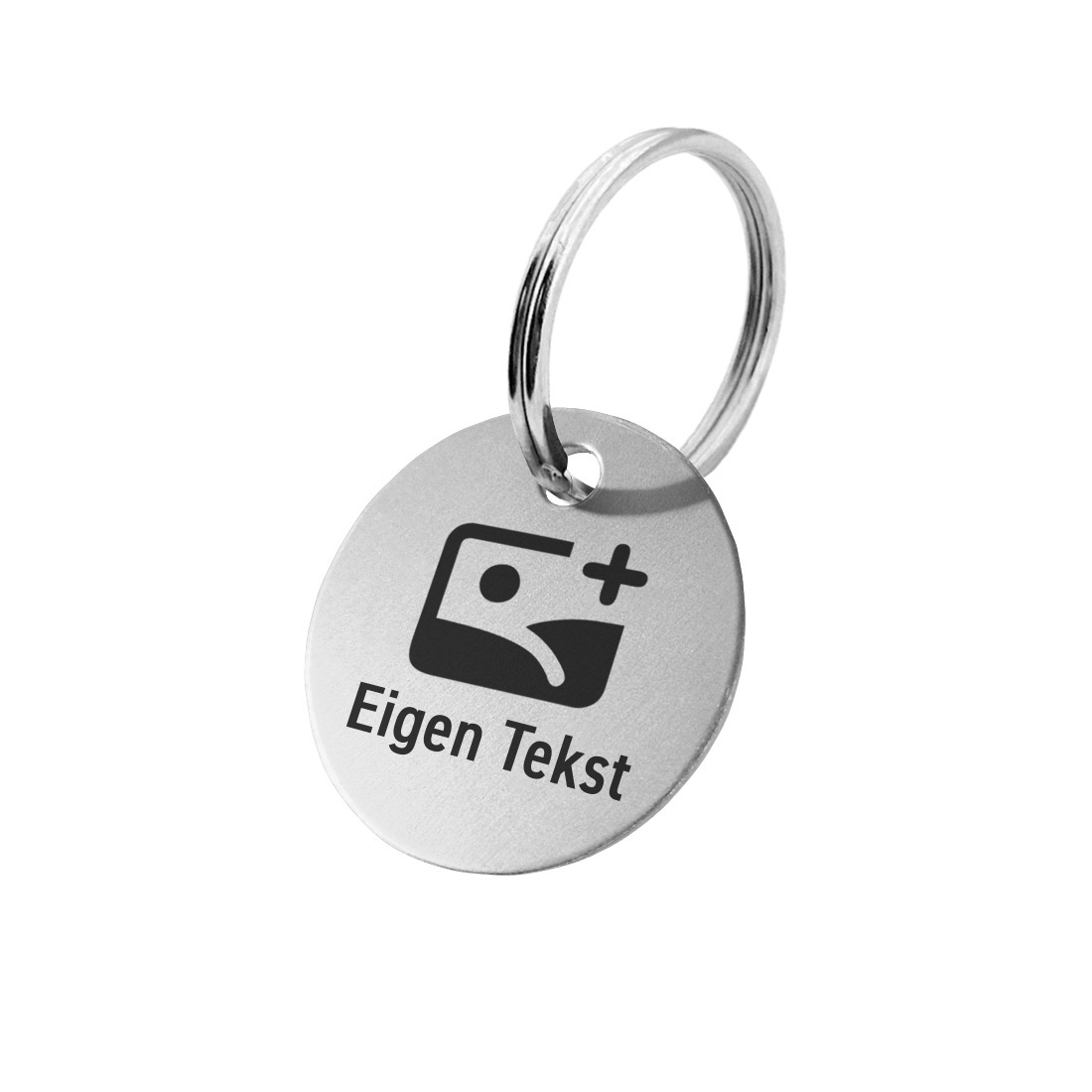 CombiCraft Aluminium sleutellabel met tekst en logo zilverkleurig - per stuk