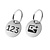 CombiCraft Aluminium sleutellabel met nummer en logo (tweezijdig) - per stuk