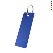Blanco aluminium sleutellabel 25x70mm - per stuk