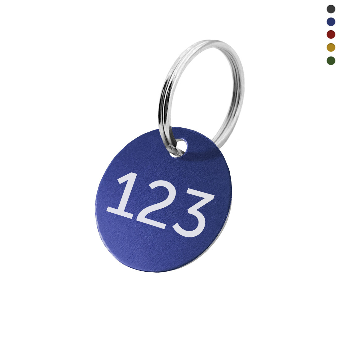 CombiCraft Aluminium sleutellabel met nummer - per stuk