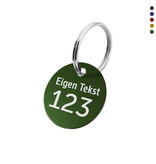 CombiCraft Aluminium sleutellabel met tekst en nummer - per stuk