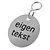 CombiCraft RVS sleutellabel Ø30mm actiemodel met tekst