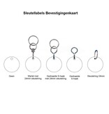 CombiCraft RVS sleutellabels met nummergravering - per 1 stuk