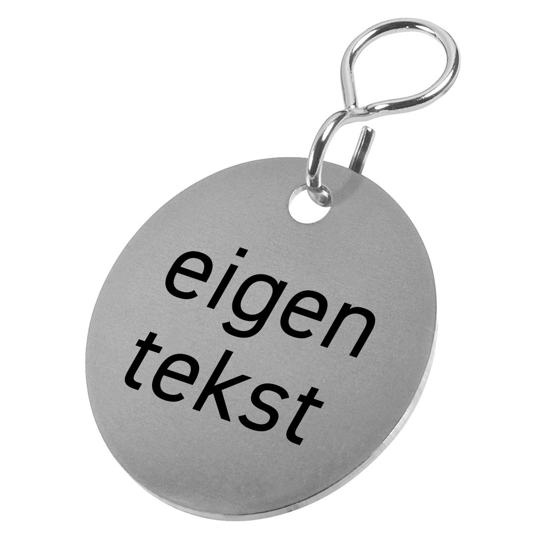 CombiCraft RVS sleutellabels met tekstgravering - per 1 stuk