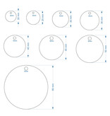 CombiCraft RVS sleutellabels met tekstgravering - per 1 stuk