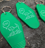 CombiCraft Hotel sleutelhanger Hunter met eigen ontwerp  88x45mm van kunststof - per 1 stuk
