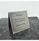 CombiCraft RVS tafelbordje van 100 x 100 mm met eigen ontwerp - per 1 stuk