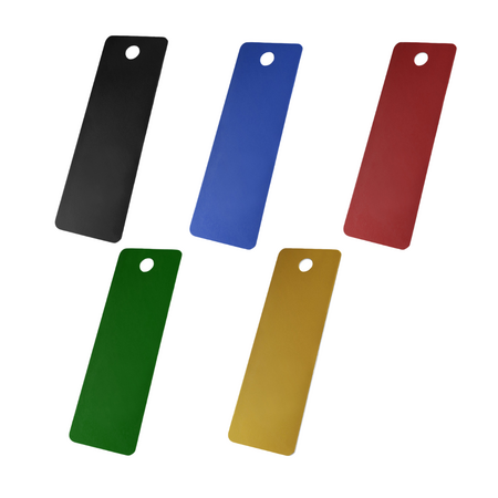 CombiCraft Aluminium nummerplaatje 25x70mm met nummer rechthoek - per stuk