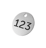 CombiCraft Aluminium nummerplaatje met eigen nummer zilverkleurig - per stuk