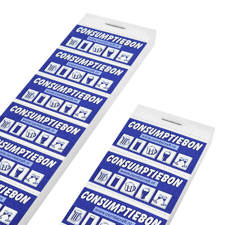 Hele consumptiebon op strips van 10 bonnen - per 1000 bonnen