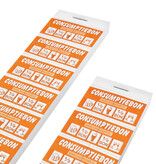 Halve consumptiebon op strips van 10 bonnen - per 1000 bonnen