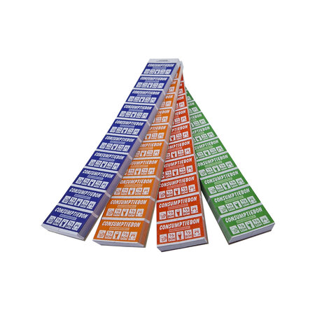 CombiCraft Halve consumptiebon op strips van 10 bonnen - per 1000 bonnen
