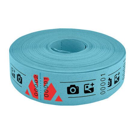 Entreebewijs op rol 57x30 mm met schuine afscheurstrook - per 1000 bonnen