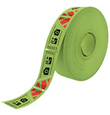 Entreebewijs op rol 57x30 mm met schuine afscheurstrook - per 1000 bonnen