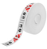 Entreebewijs op rol 57x30 mm met schuine afscheurstrook - per 1000 bonnen