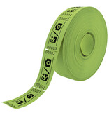 Entreebewijs op rol 57x30 mm - per 1000 bonnen