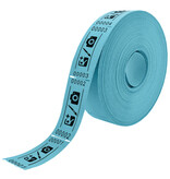 Entreebewijs op rol 57x30 mm - per 1000 bonnen