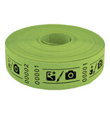 Entreebewijs op rol 57x30 mm - per 1000 bonnen