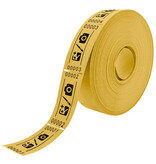 Entreebewijs op rol 57x30 mm - per 1000 bonnen