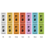 Entreebewijs op rol 57x30 mm - per 1000 bonnen