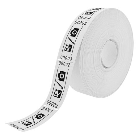 Entreebewijs op rol 57x30 mm - per 1000 bonnen