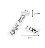 CombiCraft Kunststof bagagelabels 250x25mm op rol - per 500 labels