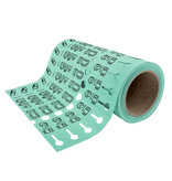 Kunststof bagagelabels 250x25mm op rol - per 500 labels
