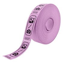 Consumptiebon op rol 85x30mm eigen ontwerp