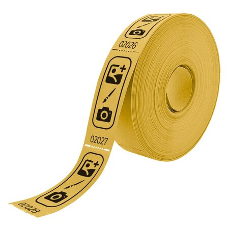 CombiCraft Consumptiebonnen op rol drukken met eigen ontwerp 85x30mm - per 2 rollen van 500 bonnen