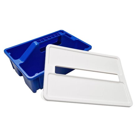 Consumptiemunten, 6000 stuks met 1-consumptie aan beide zijden samen met 3 gereedschapskisten c.q.  opbergboxen in het blauw.