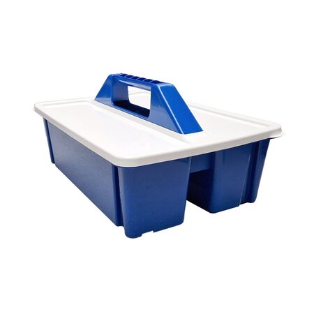 Consumptiemunten, 6000 stuks met 1-consumptie aan beide zijden samen met 3 gereedschapskisten c.q.  opbergboxen in het blauw.