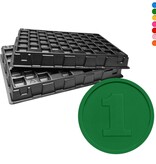 CombiCraft Reliëfmunt 1 met 2 telbakken - 1000 stuks