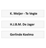 CombiCraft Losse naamstroken 110x18mm voor aanwezigheidsborden - per 1 stuk