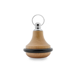 Houten hotel sleutelhanger Belly Wood lichtbruin blanco of met gravering - per 1 stuk