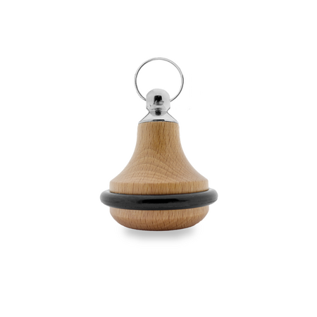 Houten hotel sleutelhanger Belly Wood lichtbruin blanco of met gravering - per 1 stuk