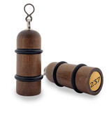 Houten hotel sleutelhanger Prince George donkerbruin blanco of met gravering - per 1 stuk
