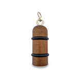 Houten hotel sleutelhanger Prince George donkerbruin blanco of met gravering - per 1 stuk
