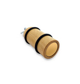 Houten hotel sleutelhanger Prince George lichtbruin blanco of met gravering - per 1 stuk