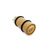 Houten hotel sleutelhanger Prince George lichtbruin blanco of met gravering - per 1 stuk