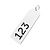 Sleutelhanger XL met nummer - per stuk