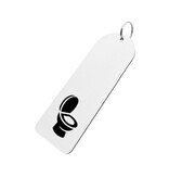 Combipaneel XL-sleutelhanger met toiletpictogram - per stuk