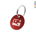 Aluminium sleutellabel met logo - per stuk