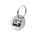 CombiCraft Aluminium sleutellabel met eigen logo zilverkleurig  - per stuk