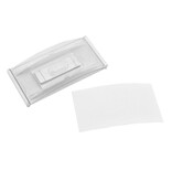Blanco naambadge Event kunststof 80x37mm met dubbelmagneet - per 1 stuk