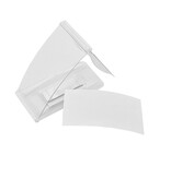 Blanco naambadge Event kunststof 80x37mm met dubbelmagneet - per 1 stuk