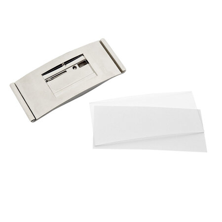 Blanco naambadge Easy3 kunststof 78x32mm met brochespeld - per 1 stuk