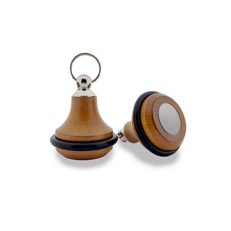 CombiCraft Kersenhouten hotel sleutelhanger Belly Wood blanco of met gravering - per 1 stuk