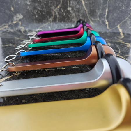 Big Classic aluminium hotel sleutelhanger goud met gravering