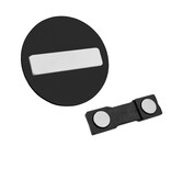 Kunststof naambadge Ø50mm met eigen tekst - per 1 stuk